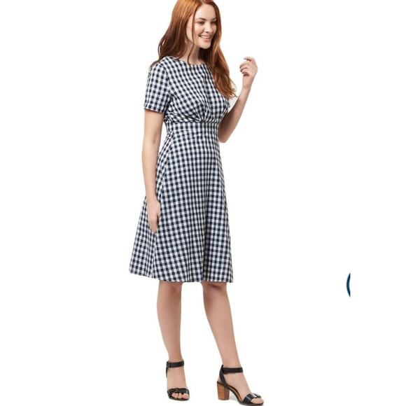 Sugarhill boutique Jaya retro black and white gingham midi dress - Picture 1 of 8